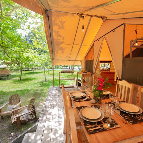 Lodge 4 persons - Ecolodge without sanitary facilities for 4 people (2 bedrooms)