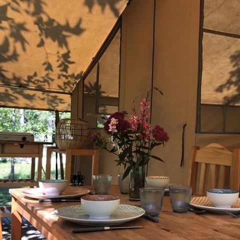 Lodge 4 persons - Ecolodge without sanitary facilities for 4 people (2 bedrooms)