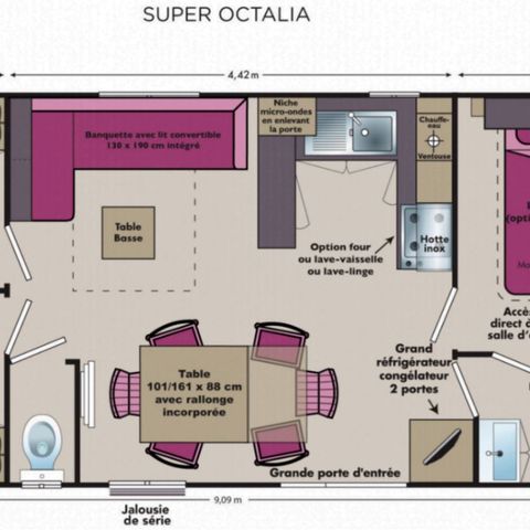 Mobile home 6 persons - Mobile home for 6 people (3 bedrooms)
