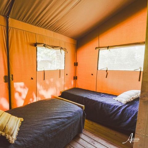 Canvas and wooden tent 4 persons - Woodlodge sleeps 4 (2 bedrooms)