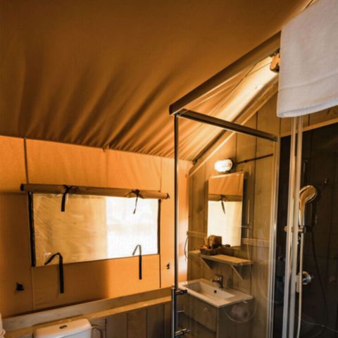 Canvas and wooden tent 4 persons - Woodlodge sleeps 4 (2 bedrooms)