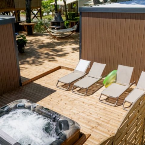 Stacaravan 10 personen - Cottage Premium Tribu - SPA 5CH