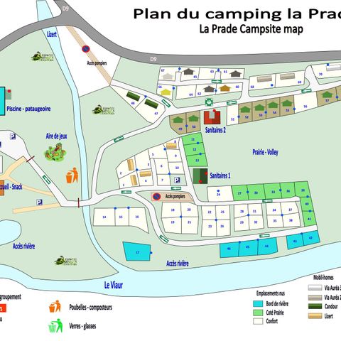EMPLACEMENT - FORFAIT CONFORT Electricité 10 Amp ( prévoir adaptateur)