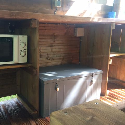 Tente en toile et en bois 2 personnes - Bivouac 2 personnes - sans sanitaires