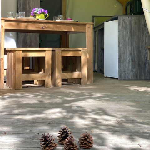 Safaritent 5 personen - Toilés Houten Structuur Lodgetent