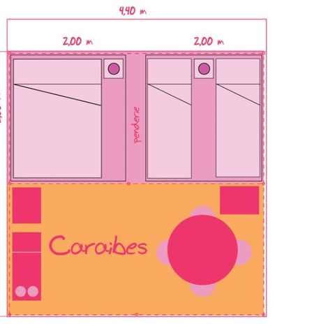 Glampingtent 5 personen - Zonder sanitair