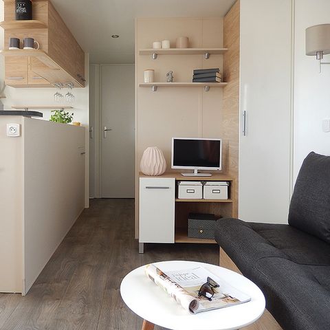 Stacaravan 8 personen - Luminosa - Ontbijt + beddengoed inbegrepen + 2 funpasses voor volwassenen en 4 funpasses voor kinderen inbegrepen