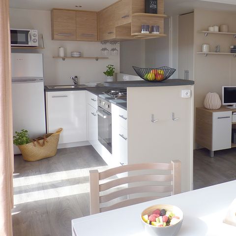 Stacaravan 8 personen - Luminosa - Ontbijt + beddengoed inbegrepen + 2 funpasses voor volwassenen en 4 funpasses voor kinderen inbegrepen