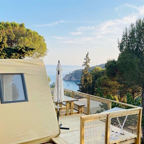 Tenda 4 persone - Coco Sweet 2 camere senza bagno - Vista mare