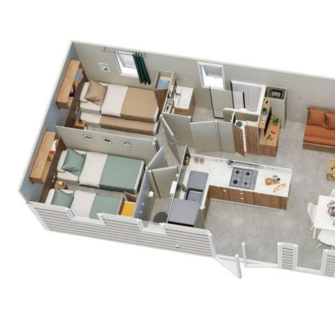 BUNGALOW 8 personnes - Mobil-home 3 chambres