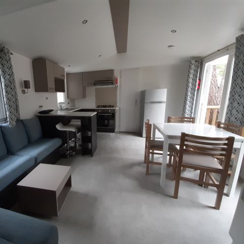 Stacaravan 6 personen - BA686 41 m² 3 slaapkamers - Airconditioning - 2 badkamers - 2 toiletten