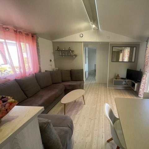 MOBILHOME 8 personnes - Mobilhome famille 4 chambres/2WC/2SDB (Immobilhome)/climatisation/LV/Terrasse intégrale