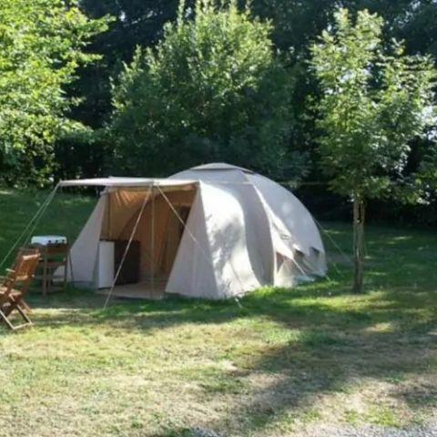 Tent van canvas en hout 4 personen - Grote Karsten luxe tent - zonder sanitair