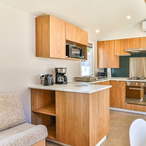 Stacaravan 8 personen - Stacaravan met airconditioning