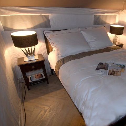 Tent van canvas en hout 4 personen - Koninklijke Loge