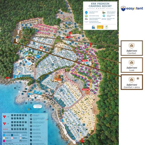 CANVAS AND WOOD TENT 5 people - Safari tent Comfort + airco 