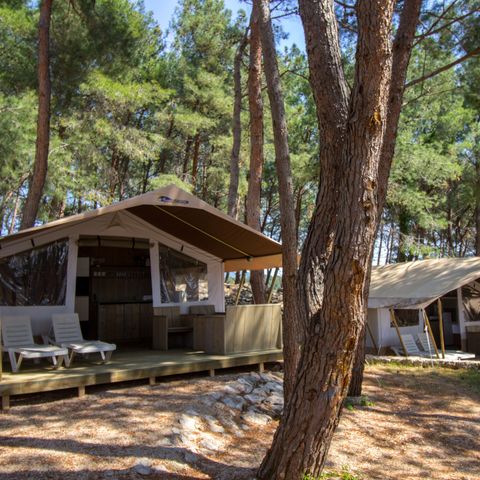 CANVAS AND WOOD TENT 5 people - Safari tent Luxe