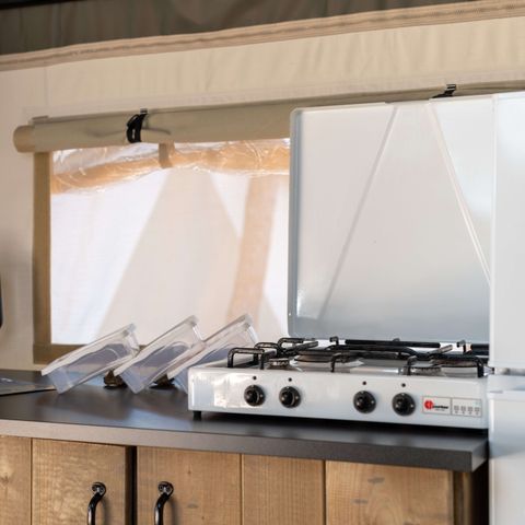 Tente en toile et en bois 5 personnes - Krk - Tente Safari Confort