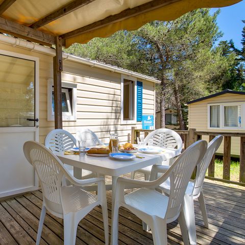 MOBILE HOME 6 people - Mobile-home | Comfort XL | 3 Bedrooms | 6 Pers | Raised terrace | Air conditioning | TV