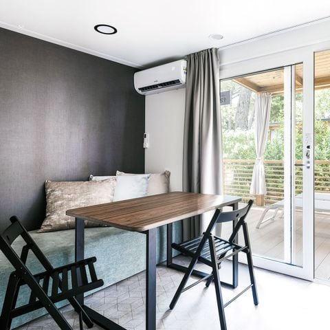 MOBILHOME 4 personnes - Deluxe Family Three-Bedroom Camping Home 4+1