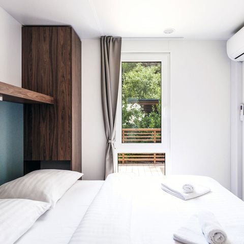 MOBILHOME 4 personnes - Deluxe Family Three-Bedroom Camping Home 4+1