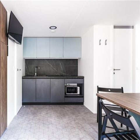 MOBILHOME 5 personnes - Deluxe Family Three-Bedroom Camping Home 4+1