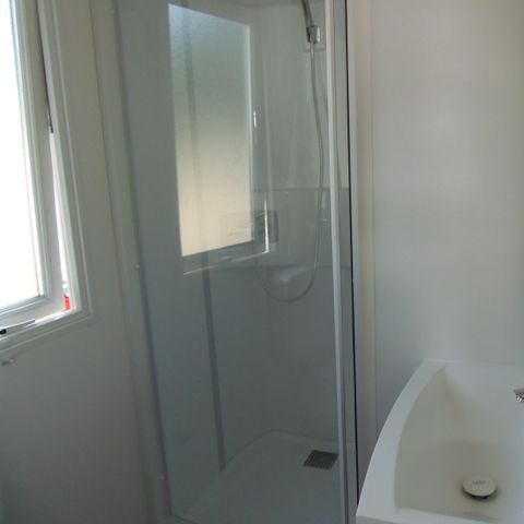 Mobilheim 2 personen - Mobilheim 2 pers ASTRIA 16m² klimatisiert + überdachte Terrasse 10m²