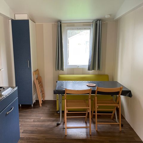 Mobilheim 5 personen - Mobilheim DOMINO 25m² KLIMATISIERT+ überdachte Terrasse 10m²