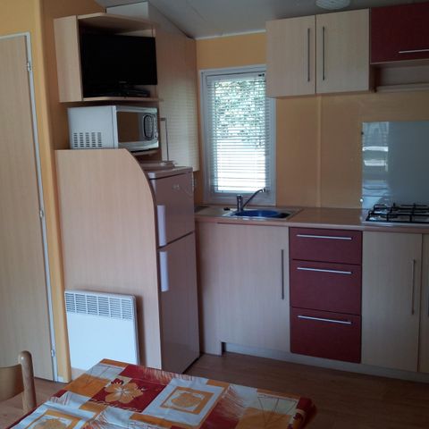 Mobilheim 4 personen - Mobilheim LOGGIA 25m² KLIMATISIERT + halbüberdachte Terrasse 8m²