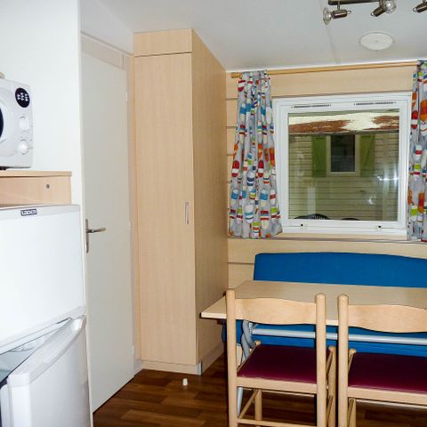 Mobilheim 4 personen - Mobilheim SUPERVENUS 25m² KLIMATISIERT + überdachte Terrasse 10m².