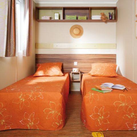 Mobilheim 6 personen - Mobilheim RIVIERA 35m² KLIMATISIERT + halbüberdachte Terrasse 15m²