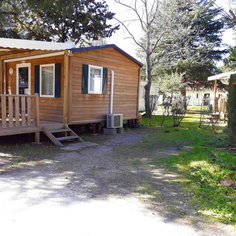 Chalet 3 personen - Chalet Confort 16 m² - 1 Schlafzimmer - Klimaanlage (zusätzlicher Schlafplatz möglich) 2 pers.