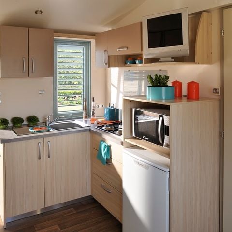 MOBILHOME 4 personas - Jade 23m² + terraza cubierta + aire acondicionado