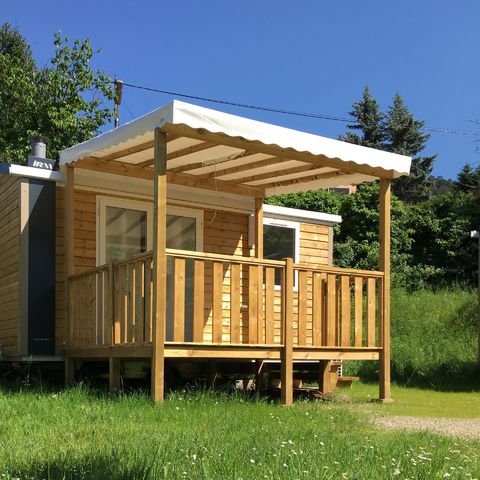 MOBILHOME 2 personnes - Saphir 18m² + terrasse couverte + climatisation