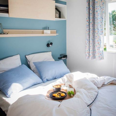 Stacaravan 2 personen - Saphir 18m² + overdekt terras + airconditioning