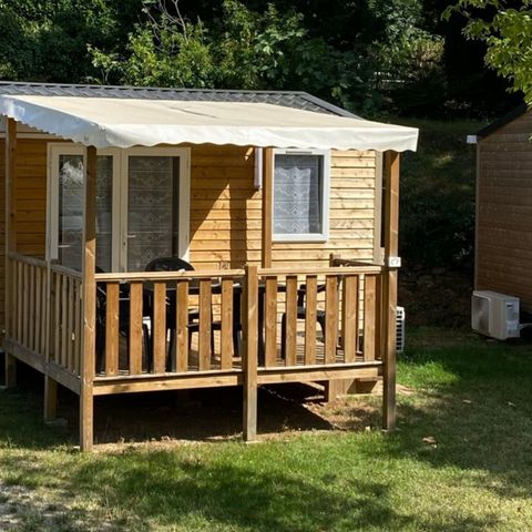 Mobile home 2 persons - Saphir 18m² + covered terrace + air conditioning