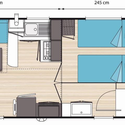 Mobile home 4 persons - Panoramic