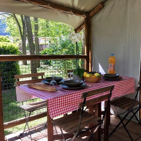 Bungalowzelt 4 personen - LODGE ohne Sanitäranlagen