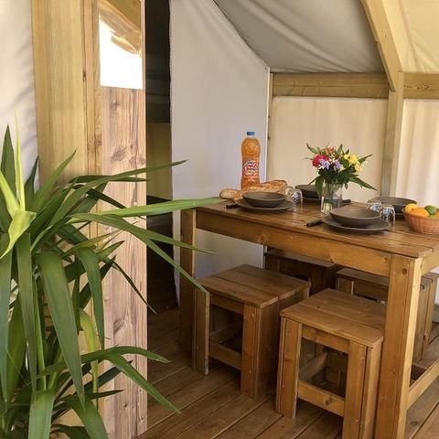 TIENDA DE CAMPAÑA 4 personas - ECOLODGE sin instalaciones sanitarias