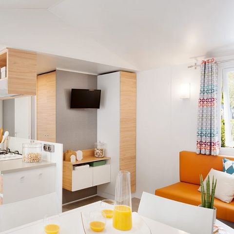 Mobilhome 6 personnes - Confort+ - 3 chambres - 2 salles de bain 40m²