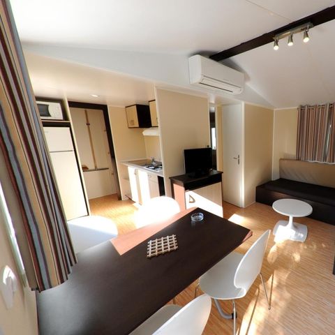 MOBILHOME 4 personas - Revelleta 31 m², aire acondicionado, 2 dormitorios