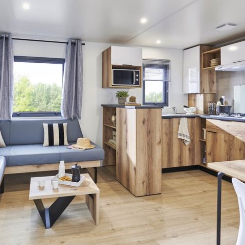 MOBILHOME 4 personas - Revelleta 32 m², aire acondicionado, 2 dormitorios