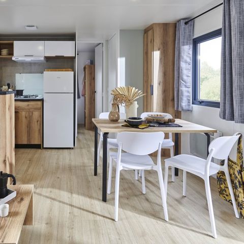 MOBILHOME 4 personas - Revelleta 32 m², aire acondicionado, 2 dormitorios