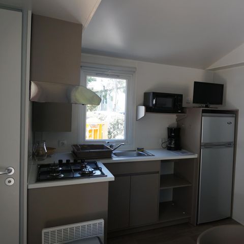 STACARAVAN 4 personen - Palombaggia 31 m², airconditioning, 2 slaapkamers