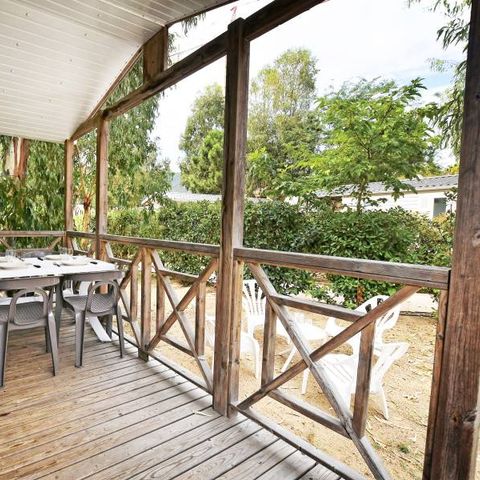 Stacaravan 4 personen - Roccapina 33 m², airconditioning, 2 slaapkamers