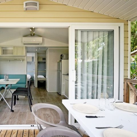 MOBILHOME 4 personas - Roccapina 33 m², climatizada, 2 habitaciones