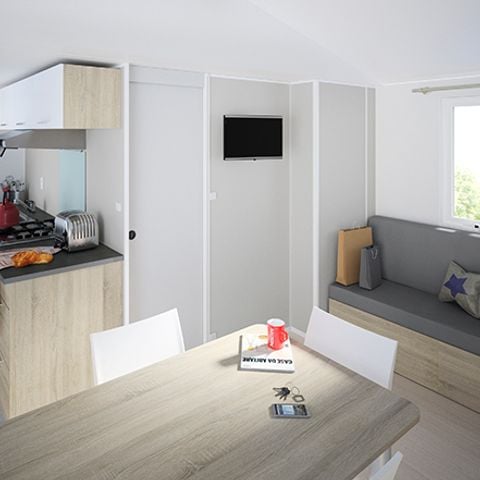 BUNGALOW 4 personnes - Mobil Home Bay 2 ch 4 pl Terrasse semi-couverte Clim TV