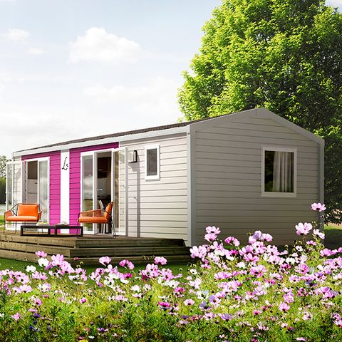 CASA MOBILE 4 persone - Mobil Home Bay 2 camere da letto 4 posti letto Terrazza semicoperta Aria condizionata TV