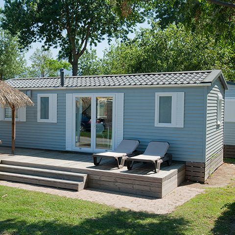 MOBILHOME 6 personas - Mobil Home 3 cama 6 baño Terraza semicubierta Aire acondicionado TV