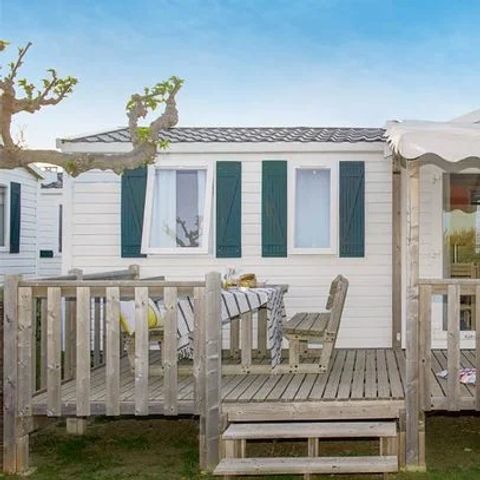 Mobilhome 6 personnes - Comfort | 3 Ch. | 6 Pers. | Terrasse Simple | 1 SDB | Clim.